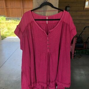 Free People Flowy Shirt